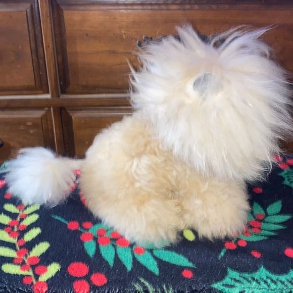 Baby alpaca fur plush lion stuffed animal heavenly soft fluffy 11 inches made Pe - Picture 6 of 6